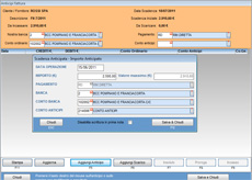 anticipo fattura in c/c