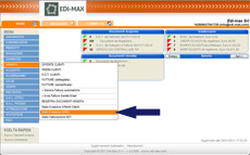 schermata iniziale stato evasione ordini clienti