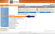 schermata iniziale DDT di acquisto