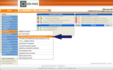 schermata iniziale fattura di acquisto