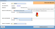 schermata giroconto bancario